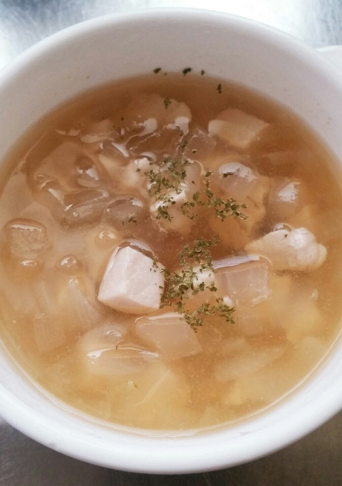 ◇離乳食完了期～まぐろと新玉のスープ◇-レシピのメイン写真