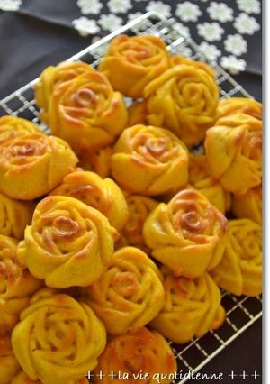 簡単☆可愛いカボチャのローズケーキ-レシピのメイン写真