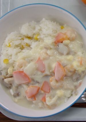 【学校給食】エビクリームライス-レシピのメイン写真