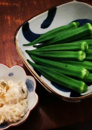 簡単付け合わせ ☆オクラがきれい-レシピのメイン写真