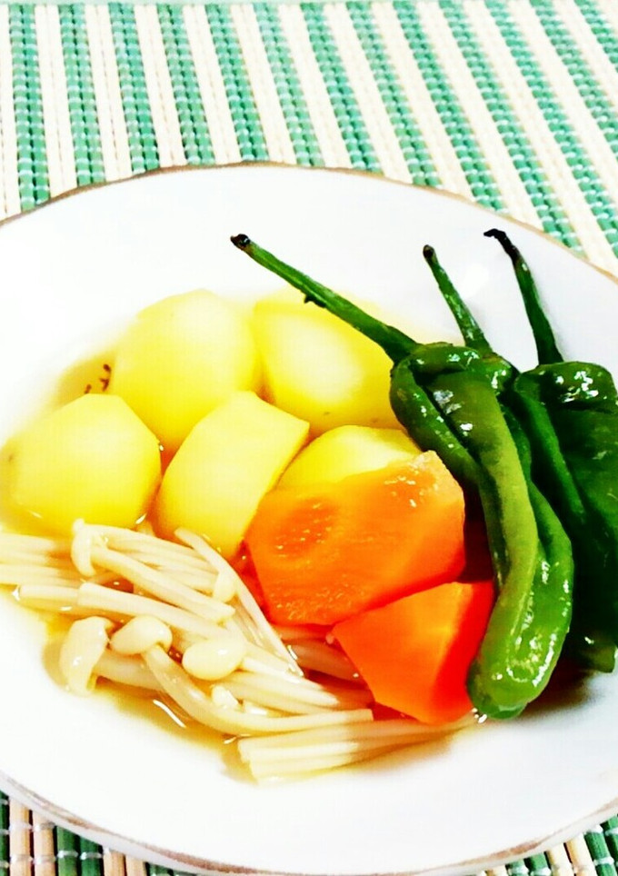 ジャガイモとししとう・えのきの煮物♪-レシピのメイン写真