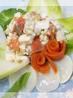 カブと豆腐のサラダ納豆和え-レシピのメイン写真