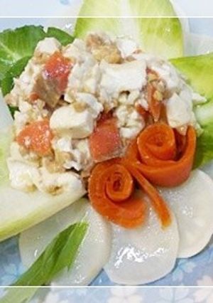 カブと豆腐のサラダ納豆和え-レシピのメイン写真