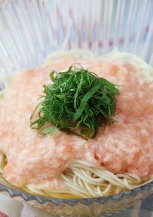10分で完成☆明太とろろアレンジそうめん-レシピのメイン写真