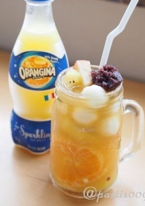 オランジーナDE和風白玉フルーツポンチ-レシピのメイン写真
