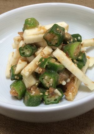 長芋とオクラの梅肉和え-レシピのメイン写真