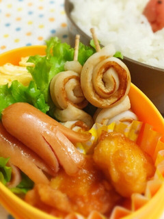 お弁当のすき間おかずに!!うず巻きちくわ-レシピのメイン写真