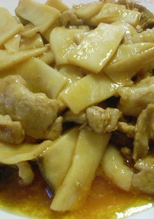 中華風　エリンギ豚肉のオイケチャ炒め-レシピのメイン写真