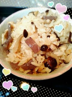 キノコの炊き込みごはん♪-レシピのメイン写真