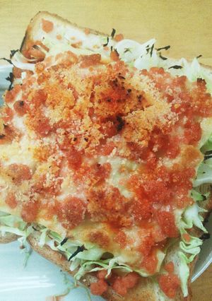 【花のズボラ飯】ピザトースト-レシピのメイン写真