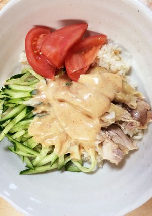簡単☆シンガポールのご飯「海南鶏飯」風-レシピのメイン写真
