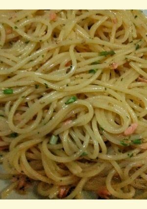 ザ・手抜き！お鍋１つで鮭フレークのパスタ-レシピのメイン写真