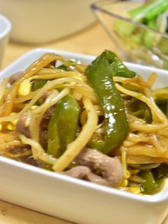 豆もやし入り!豚肉の青椒肉絲-レシピのメイン写真