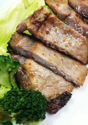 おでんみそで♪簡単！豚肉ロースの味噌焼き-レシピのメイン写真