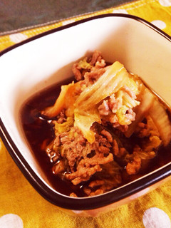 ﾍﾙｼｰｺﾄｺﾄで作る挽肉と白菜のすき煮-レシピのメイン写真