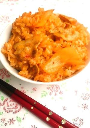 ☺簡単♪ピリ辛豚キムチ炊き込みご飯☺-レシピのメイン写真
