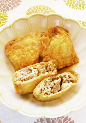 ☺お弁当に♪油揚げのすき焼き袋巾着煮☺-レシピのメイン写真