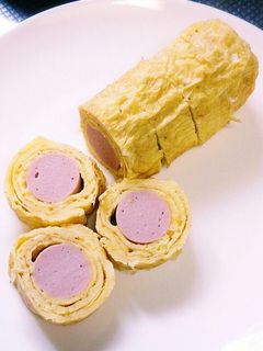 魚肉ソーセージの玉子焼き-レシピのメイン写真