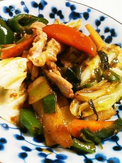 しゃきしゃき長いもの野菜炒め-レシピのメイン写真