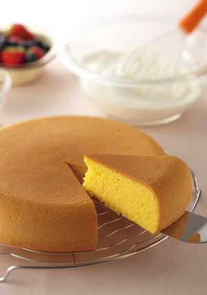 フライパンで焼くスポンジケーキ-レシピのメイン写真