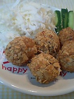 エビ鶏団子のアーモンド揚げ-レシピのメイン写真