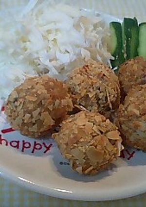 エビ鶏団子のアーモンド揚げ-レシピのメイン写真