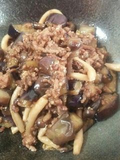 ナスと挽き肉のオイスターソー炒め-レシピのメイン写真
