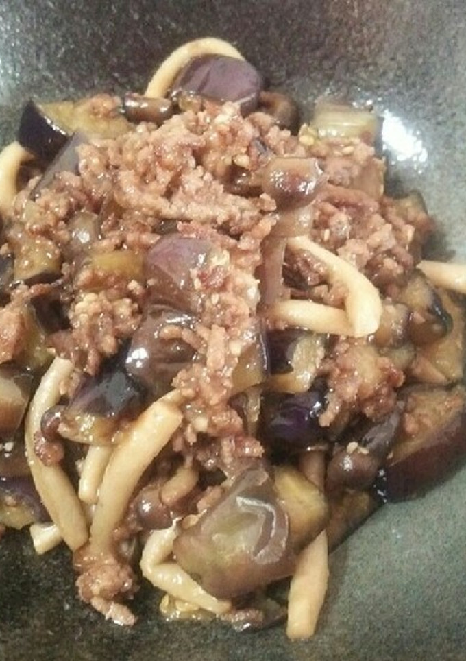 ﾅｽと挽き肉のｵｲｽﾀｰｿｰ炒め-レシピのメイン写真