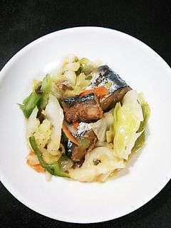 鯖の味噌煮缶の汁まで使おう-レシピのメイン写真
