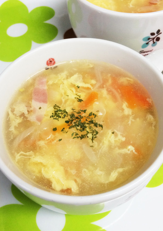 簡単絶品！トマトと卵のスープ-レシピのメイン写真