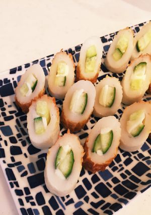 スライスチーズで☆チーズ入りちくきゅう-レシピのメイン写真