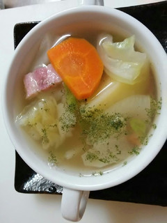 朝は体に優しい野菜スープ。-レシピのメイン写真