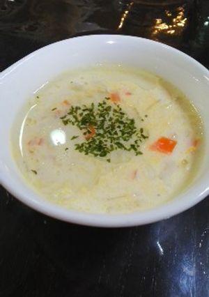 かきたま入りミルクスープ-レシピのメイン写真