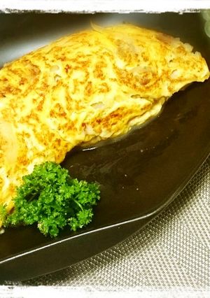 簡単、絶品！豚玉オムレツ-レシピのメイン写真