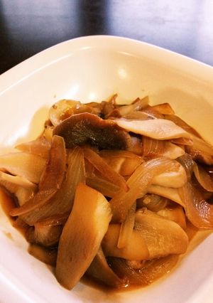 新玉ねぎとエリンギのしょうが焼き-レシピのメイン写真