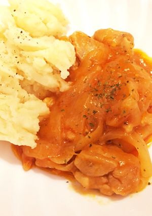簡単♪チキンのケチャップ煮〜時短〜-レシピのメイン写真