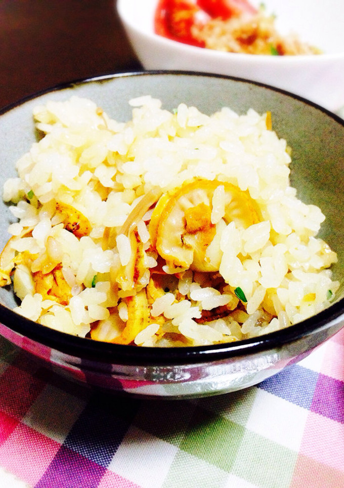 簡単！ホタテとなめたけの炊込みご飯-レシピのメイン写真