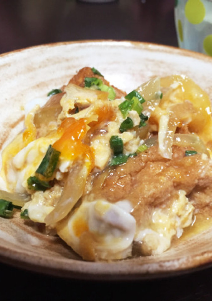 超簡単＆節約☆厚揚げ豆腐の卵とじ-レシピのメイン写真