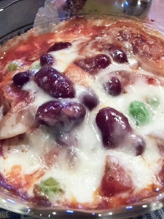 フライパンdeチキンと豆のチリソース煮込-レシピのメイン写真