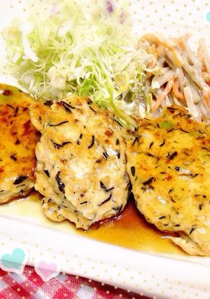 ☆ダイエット☆ 豆腐と鶏胸肉のハンバーグ-レシピのメイン写真