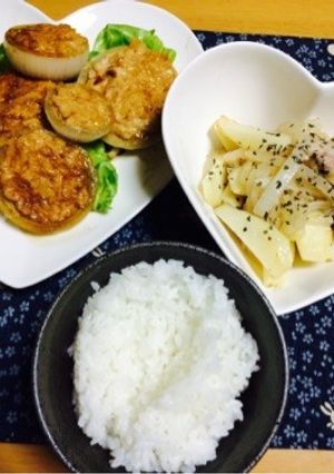 鶏つくねの玉ねぎステーキ-レシピのメイン写真