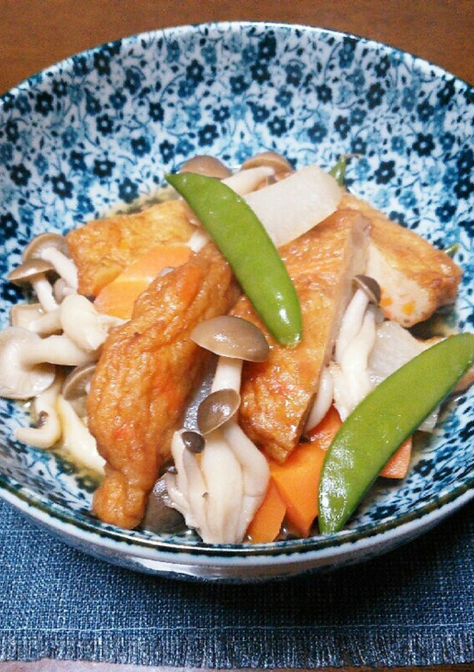 野菜揚げとしめじの煮物-レシピのメイン写真