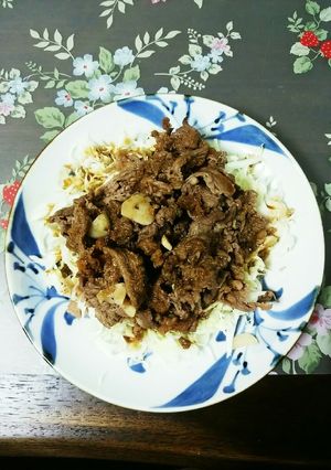 生キャベツによく合う牛肉のさっぱり炒め-レシピのメイン写真