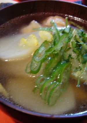 具だくさんかぶと鶏肉の和風スープ-レシピのメイン写真
