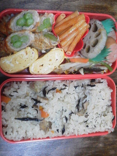 女子中学生弁当 ひじきごはん-レシピのメイン写真