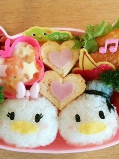 キャラ弁 ツムツム☆ドナルド&デイジー☆-レシピのメイン写真