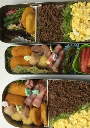 お弁当　三色丼-レシピのメイン写真