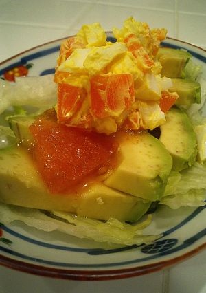 完熟トマトソースwithアボカドサラダ-レシピのメイン写真