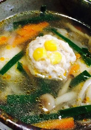 簡単☆鶏団子の中華スープ-レシピのメイン写真