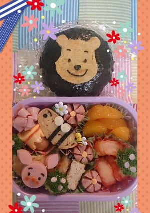 簡単♪キャラ弁☆プーさん☆ピグレット☆-レシピのメイン写真